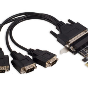 4 Port DB9 Serial PCI-Express 2.0 x1 Card - SD-PEX15011
