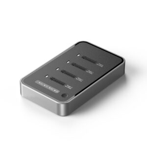 4 Bays USB4.0 (USB-C) 40G Portable NVMe (M Key, B+M Key) / NVMe / PCIe SSD (22110, 2280, 2260, 2242, 2230) Ultra Fast External SSD Docking Station Duplicator Cloner (Docking Only)
