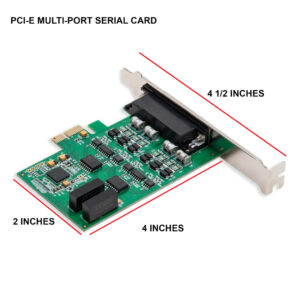 2 Port DB9 Serial PCI-Express 2.0 x1 Card - SI-PEX15043