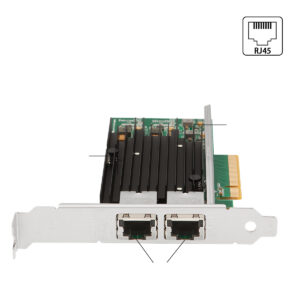 IO CREST Dual Port 10 Gigabit Ethernet PCI-e x8 Network Card Intel X540 Chipset