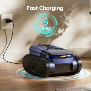 Pool Vacuum Robot - Sonar Navigation, 180-minute Runtime, for Inground Pools up to 2,200 Sq. Ft