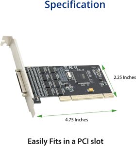 8 Port Serial DB9 RS-232 PCI Controller Card - SI-PCI15068 8 Port Serial DB9 RS-232 PCI Controller Card - SI-PCI15068