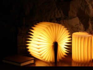 4.7 Wooden Book Lamp, Foldable LED Table Light, Warm White Reading Night Light 4.7 Wooden Book Lamp, Foldable LED Table Light, Warm White Reading Night Light