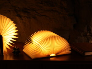 4.7 Wooden Book Lamp, Foldable LED Table Light, Warm White Reading Night Light 4.7 Wooden Book Lamp, Foldable LED Table Light, Warm White Reading Night Light