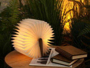 4.7 Wooden Book Lamp, Foldable LED Table Light, Warm White Reading Night Light 4.7 Wooden Book Lamp, Foldable LED Table Light, Warm White Reading Night Light