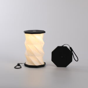 Mini Twist LED Lamp, Portable Decorative Night Light with Colorful Octagonal Base