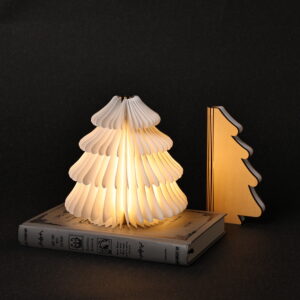 4.7 Folding Christmas Tree White Maple Lamp, Foldable LED Table Light, Warm White Reading Night Light 4.7 Folding Christmas Tree White Maple Lamp, Foldable LED Table Light, Warm White Reading Night Light